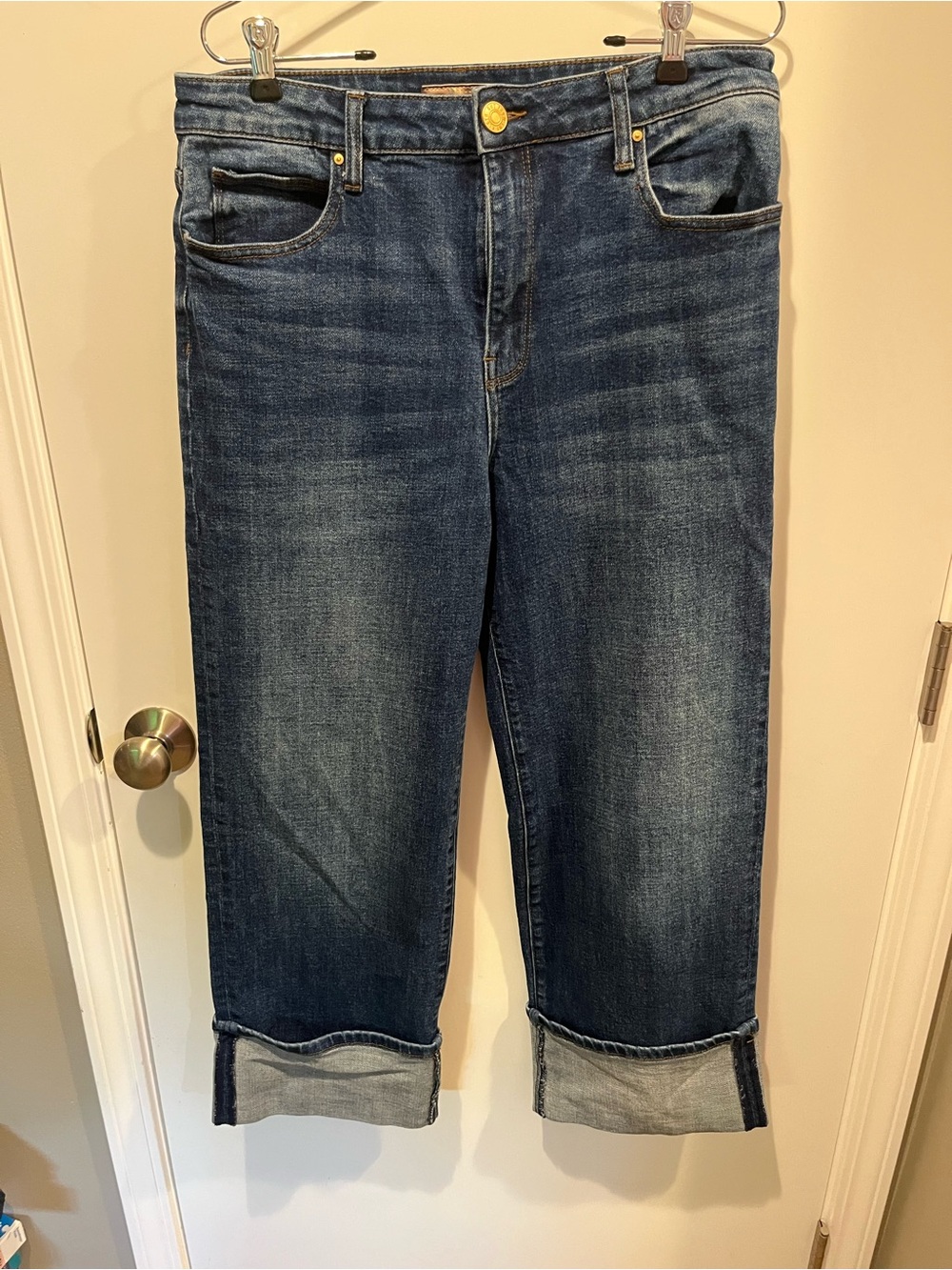 Kut from the Kloth Sienna Wide Leg Jeans - Dark Indigo